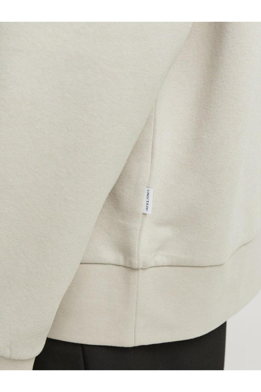 JACK&JONES JJEBRADLEY SWEAT POLO NOOS 12278586 - Bej/ Açık Gri