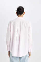 Defacto Kadın Long Sleeve Shirt C4597Ax - Açık Pembe