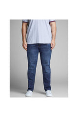 Jack & Jones Tim Original Erkek Büyük Beden Slim Fit Jean 12153646 - Mavi