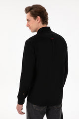 US POLO ASSN ERKEK DOKUMA GÖMLEK 2083079 - Siyah