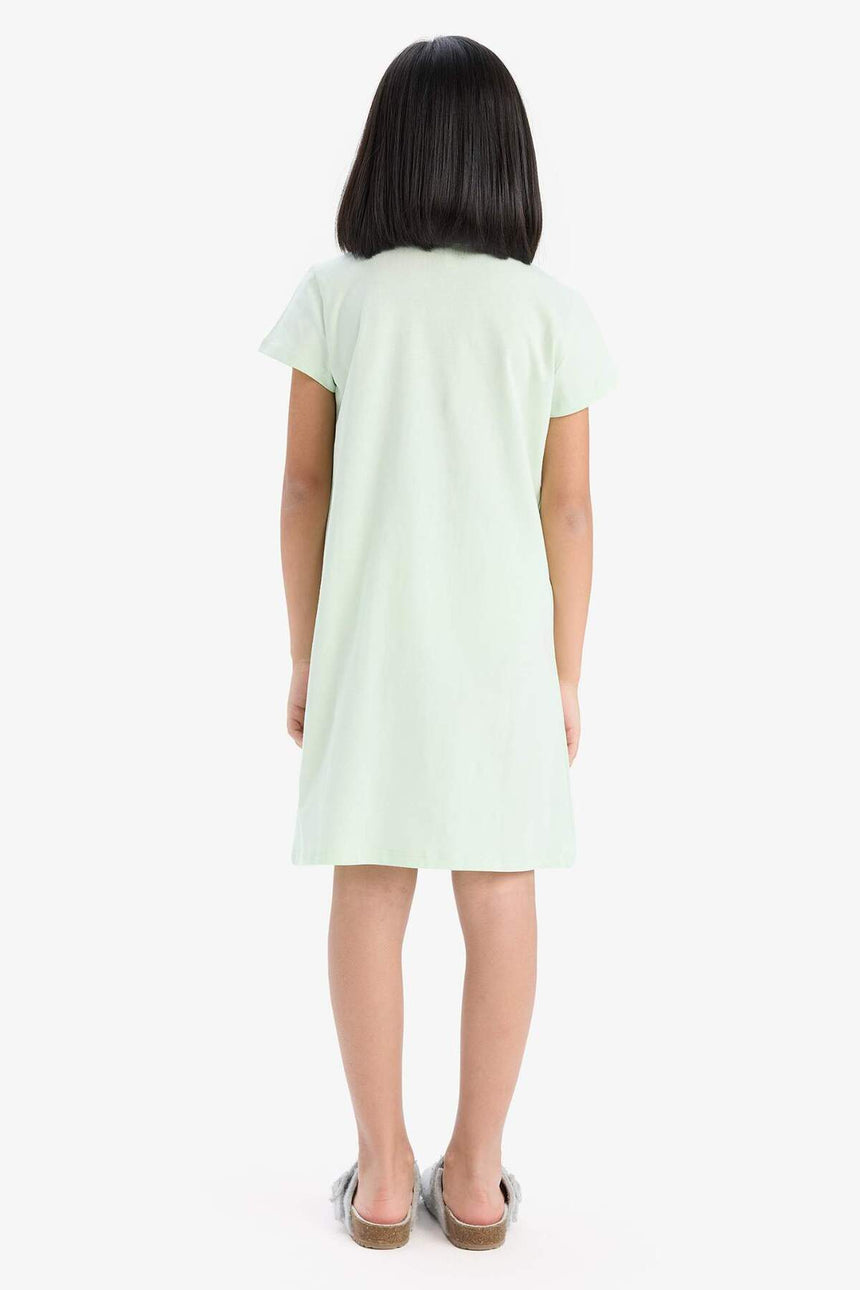 Defacto Çocuk Dress E6228A8 - Mavi Yeşil