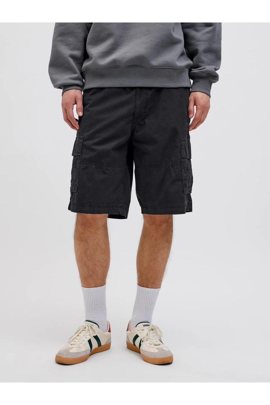 JACK&JONES JPSTCOLE MATEO CARGO SHORT MID SN 12274389 - Siyah