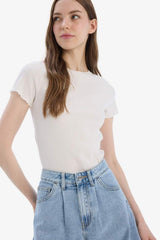 Defacto Kadın Short Sleeve T-Shirt K7064Az - Siyah