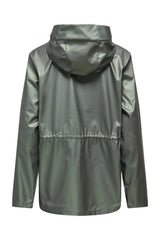 ONLY ONLEBEN SHINE STRING RAINCOAT CC OTW 15374158 - Gri/ Yeşil