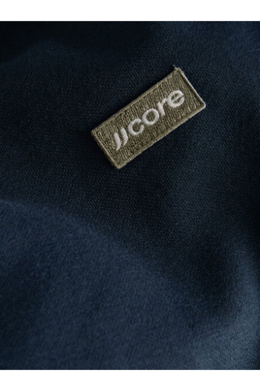 JACK&JONES JCOCLUB BADGE SWEAT CREW NECK 12300444 - Koyu Lacivert/ Koyu Gri