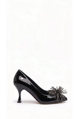 Pierre Cardin Kadın Stiletto - Siyah Parlak