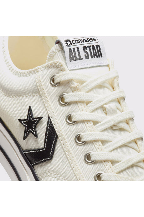 Converse Star Player 76 Premium Canvas A01608C.102 - Eskitilmiş Beyaz/ Siyah