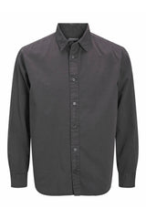 JACK&JONES JJECHARGE FADED SHIRT LS SN 12279844 - Siyah
