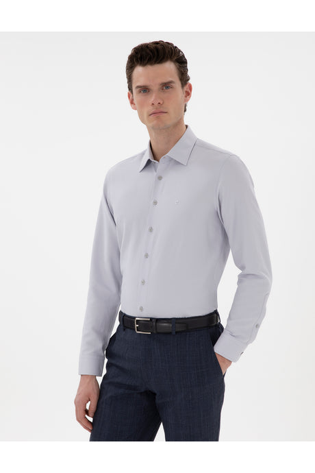 pierre cardin erkek dokuma gömlek 2126254 - Gri