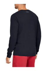 Under Armour Sportstyle Left Chest Erkek Uzun Kollu T-Shirt 1329585 - Siyah