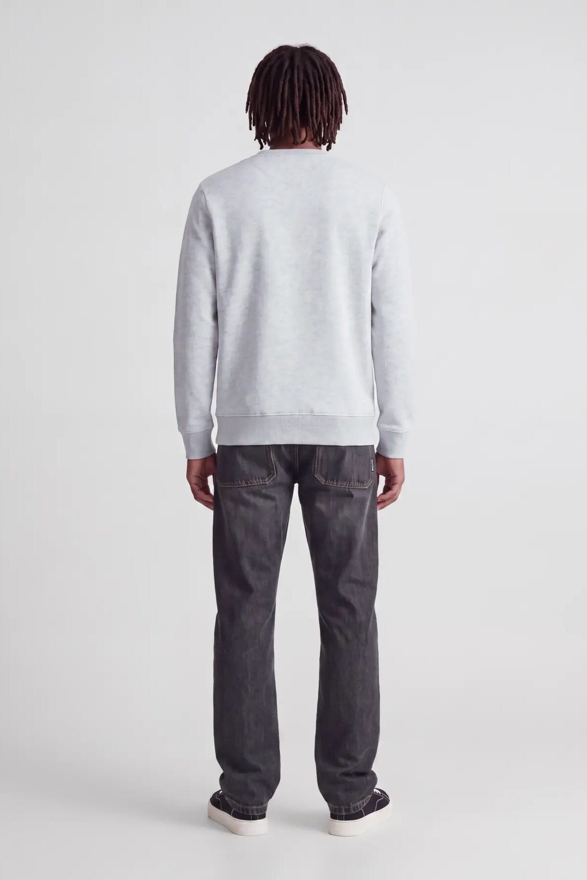 Jack & Jones Rush Erkek Sweatshirt 12298426 - Beyaz / Gri