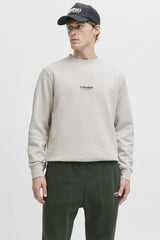 Jack & Jones Erkek Sweatshirt 12278791 - Bej / Açık Gri