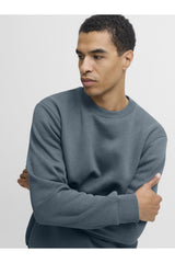 JACK&JONES JJEBRADLEY SWEAT CREW NOOS 12249341 - Mavi/ Gri