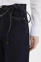 Defacto Kadın Trousers E5707Ax - Mavi/Siyah