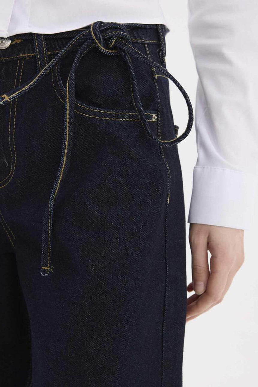 Defacto Kadın Trousers E5707Ax - Mavi/Siyah
