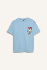 Defacto Kadın Short Sleeve T-Shirt D9122Ax - Açık Mavi
