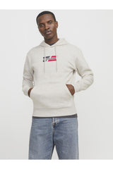 JACK&JONES SWEAT 12268422 - Beyaz/ Gri