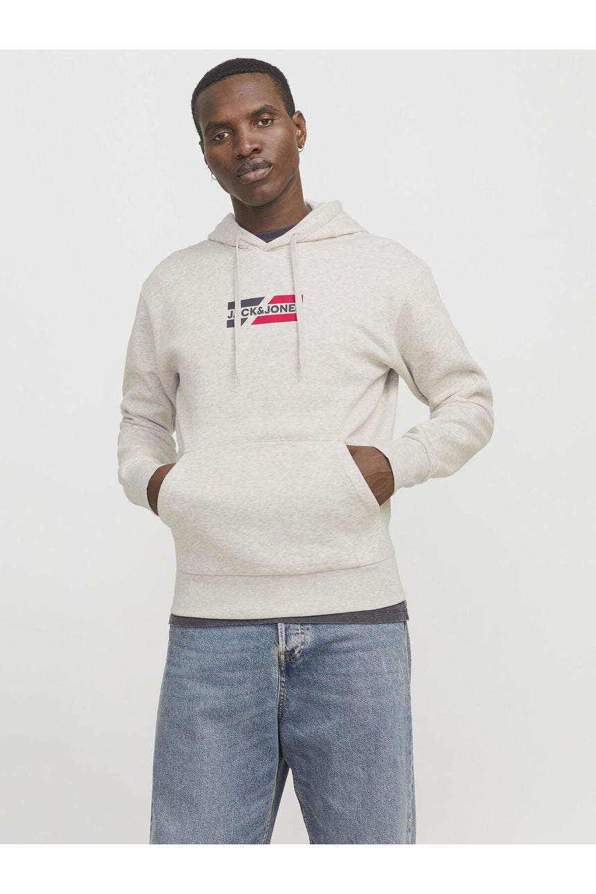 JACK&JONES SWEAT 12268422 - Beyaz/ Gri