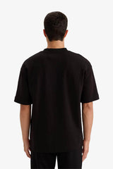 Defacto Erkek Short Sleeve T-Shirt F9856AX - Siyah