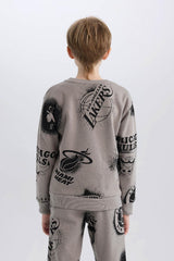 Defacto Çocuk Sweat Shirt Y4130A6 - Gri