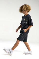 U.S. Polo Assn. Erkek Çocuk Bermuda Takım Us2053-4 - Antrasit