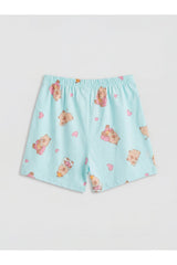 LC Waikiki Çocuk Şortlu Pijama Takımı S6DR58B4 - Kırık Beyaz