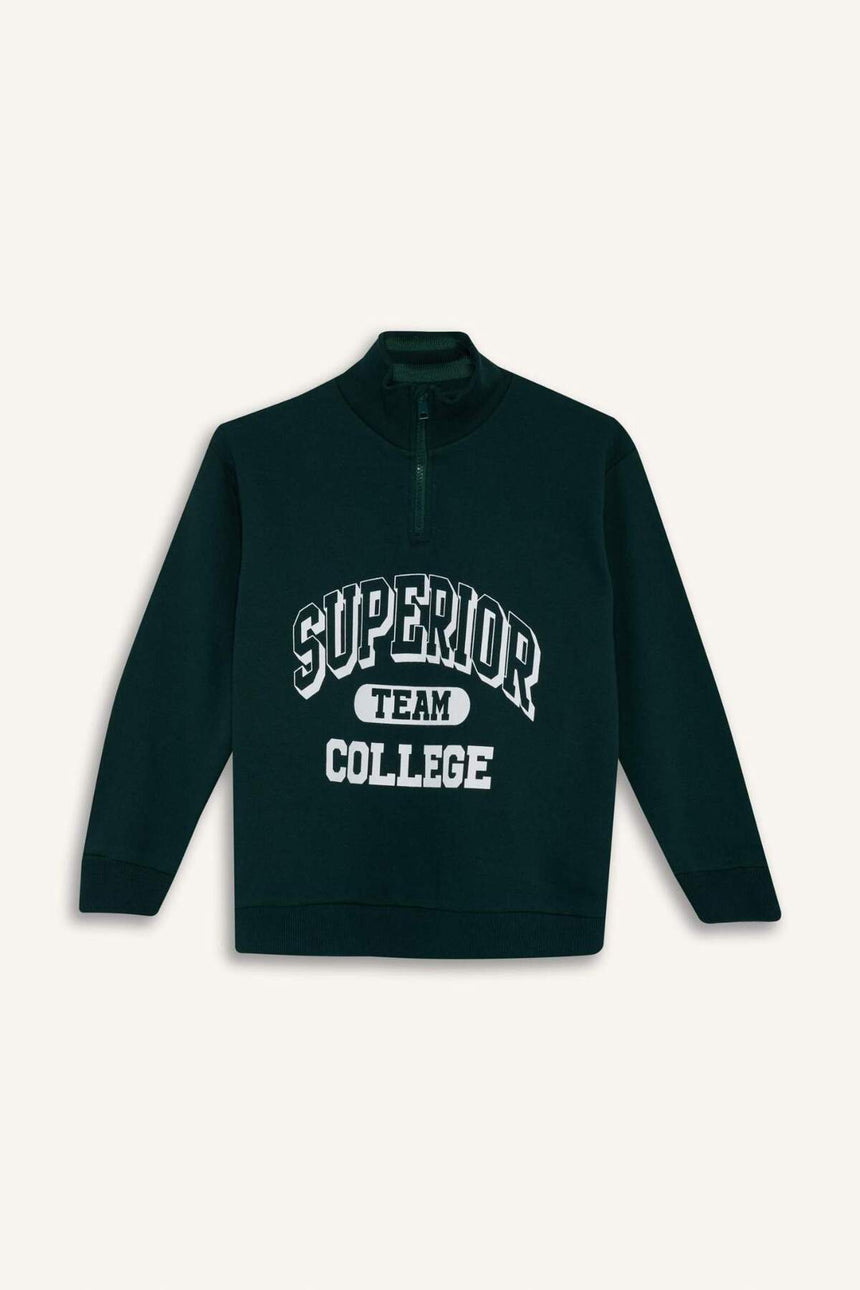 Defacto Çocuk Sweat Shirt F2710A8 - Yeşil
