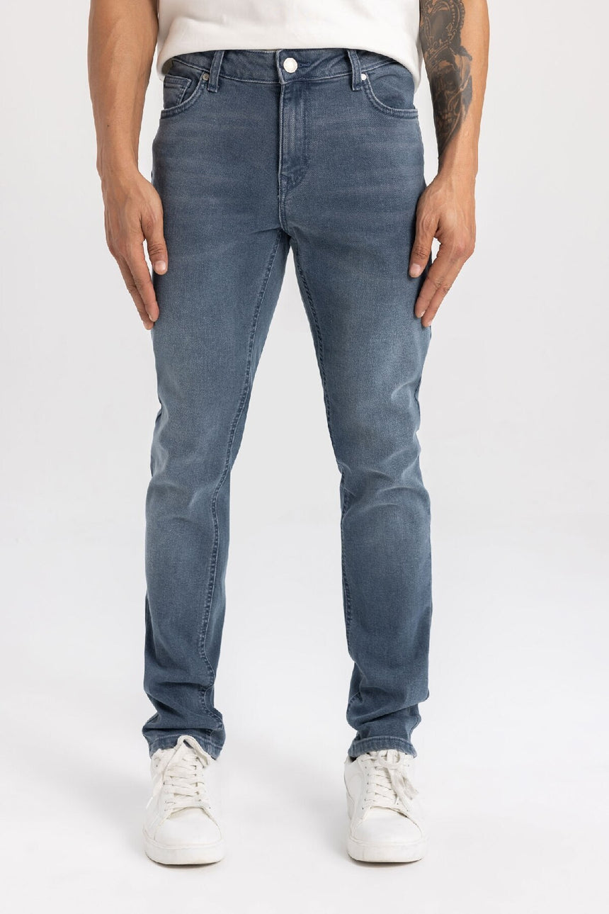 DeFacto B3622AX Erkek Jean Pantolon - Mavi / Gri