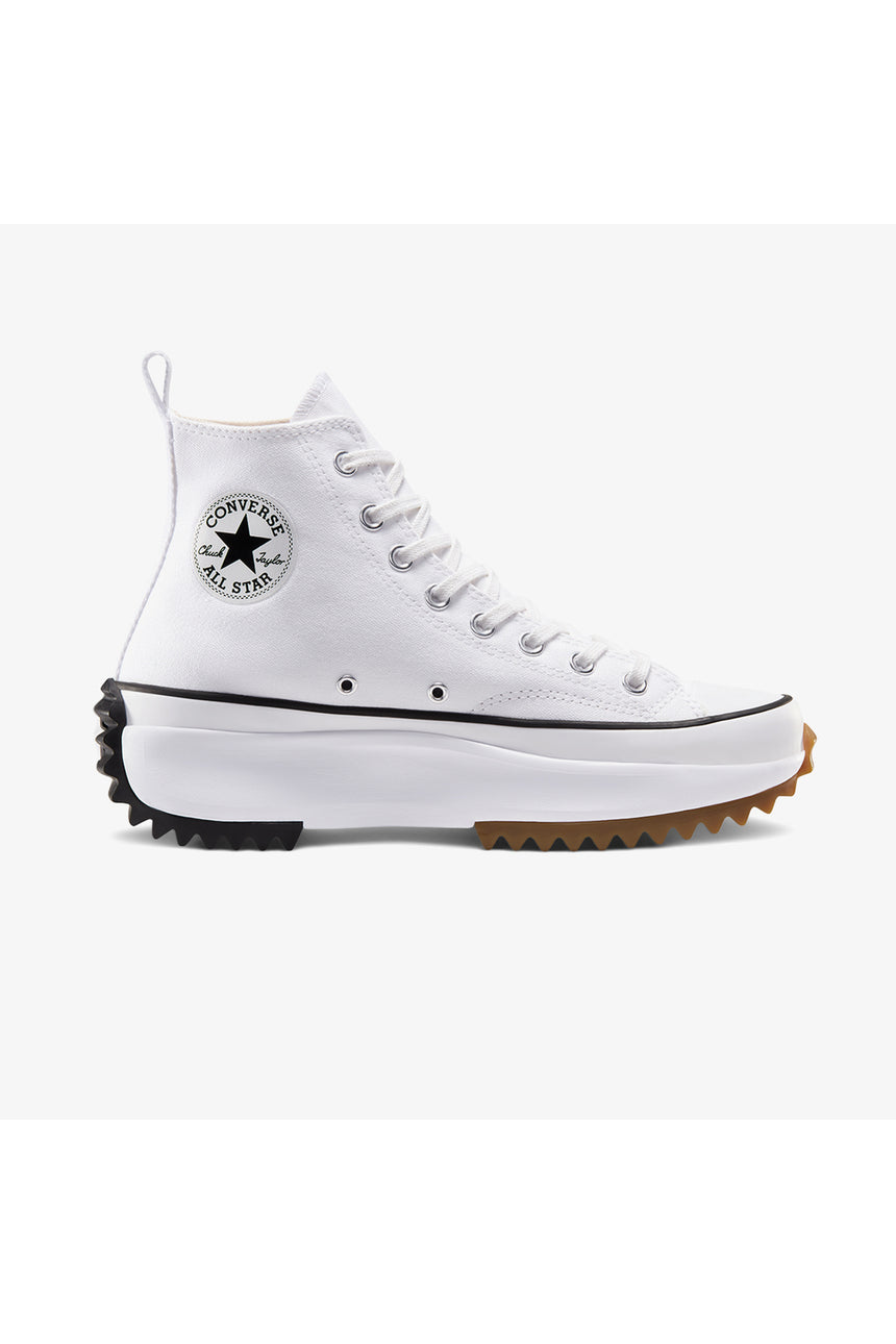Converse Run Star Hike Canvas Platform 166799C.102 - Beyaz/ Siyah/ Kahverengi  Kauçuk