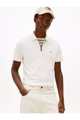 Tommy Hilfiger Erkek LIQUID COTTON RWB ZIP REG POLO MW0MW41613 - Sarı
