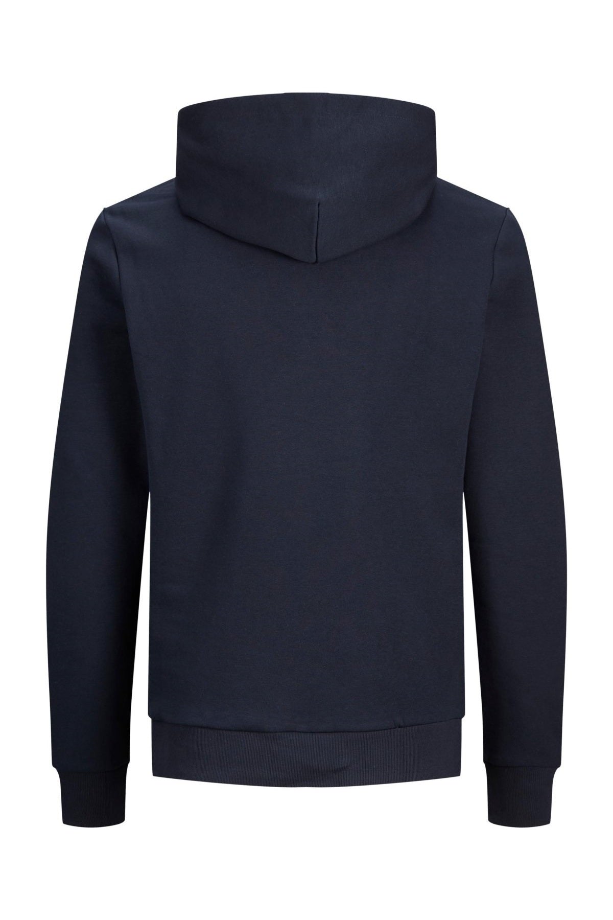 Jack & Jones Plus Corp Logo Erkek Büyük Beden Kapüşonlu Sweatshirt 12163777 - Lacivert