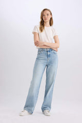Defacto Kadın Trousers E4269AX - Açık Mavi