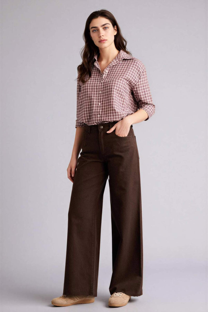 Defacto Kadın Woven Bottom E4381AX - Kahverengi