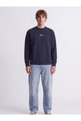 JACK&JONES JCOCLUB BADGE SWEAT CREW NECK 12300444 - Koyu Lacivert/ Koyu Gri