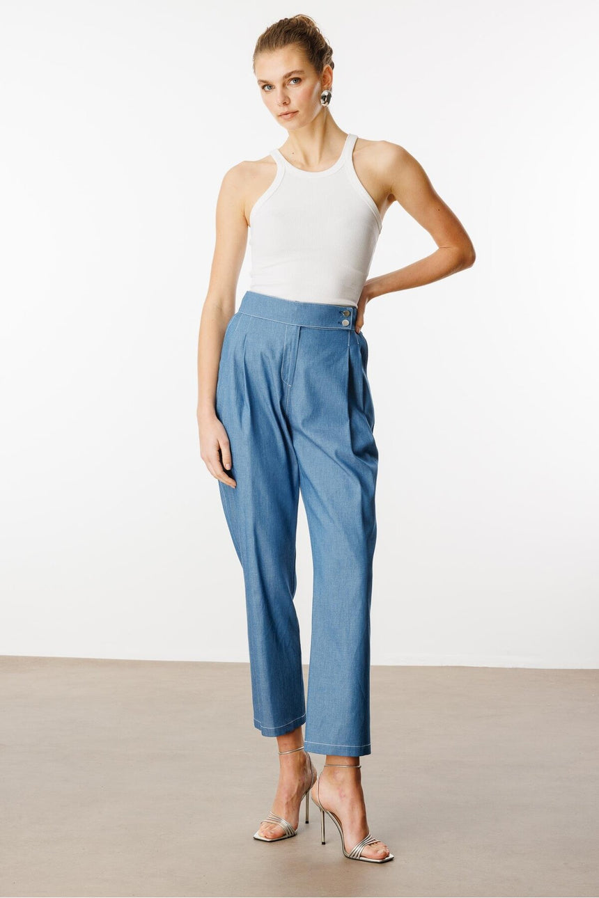 MODA İLGİ PANTOLON ILG251PNT40034 - Çivit Mavisi