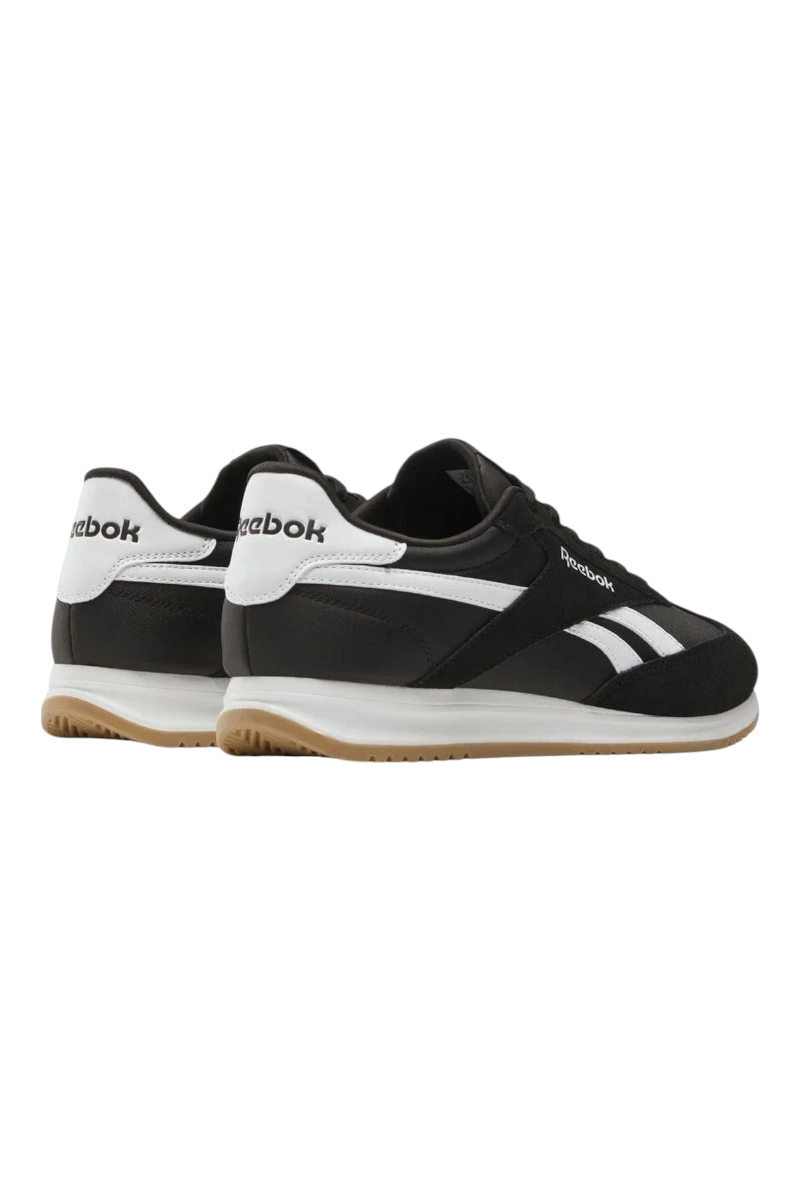 Sporline Reebok Run Word 70 erkek siyah beyaz tekstil sneaker ayakkabı arka görünüm