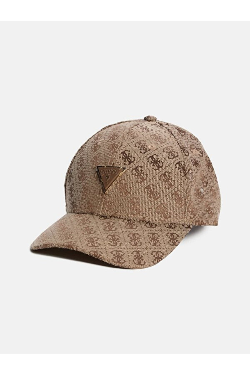 GUESS KADIN KATYA BASEBALL CAP AW5368POL01 - Açık Bej/ Kahverengi