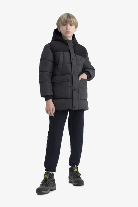Defacto Çocuk Coat/Parka E9373A8 - Antrasit