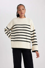 Defacto Kadın Pullover A7047Ax - Ekru