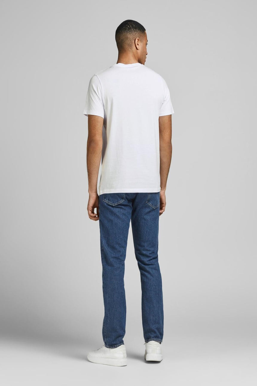 JACK&JONES JJECORP LOGO TEE SS O-NECK NOOS 12151955 - Beyaz