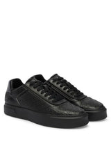 Calvin Klein Kadın BASKET CUPS LACE UP AOP LTH HW0HW02982 - Siyah
