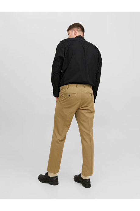 JACK&JONES PLUS JJJOE SHIRT LS PLAIN NOOS PLS 12200623 - Siyah