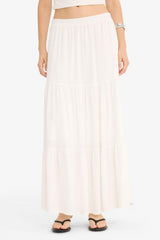 Defacto Kadın Woven Skirt D5033Ax - Kırık Beyaz