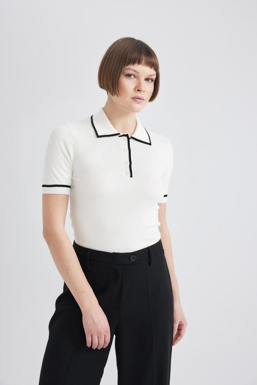 Defacto Kadın Tricot C1498AX - Ekru