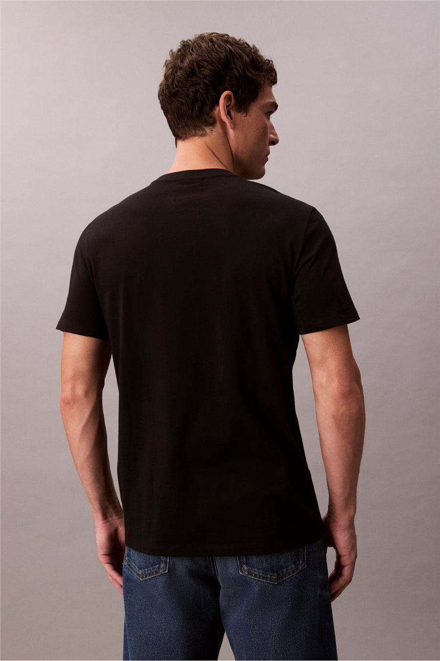 Calvin Klein Erkek SS CLASSIC 30S HERITAGE LBL TEE LV04RC272G - Siyah