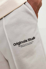 JACK&JONES JPSTKANE VESTERBRO SWEAT SHORTS MID SN 12252251 - Bej/ Açık Gri