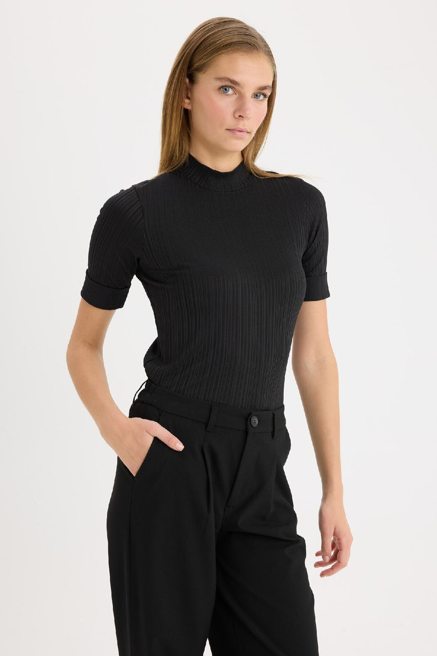 Defacto Kadın Short Sleeve T-Shirt B1177Ax - Siyah