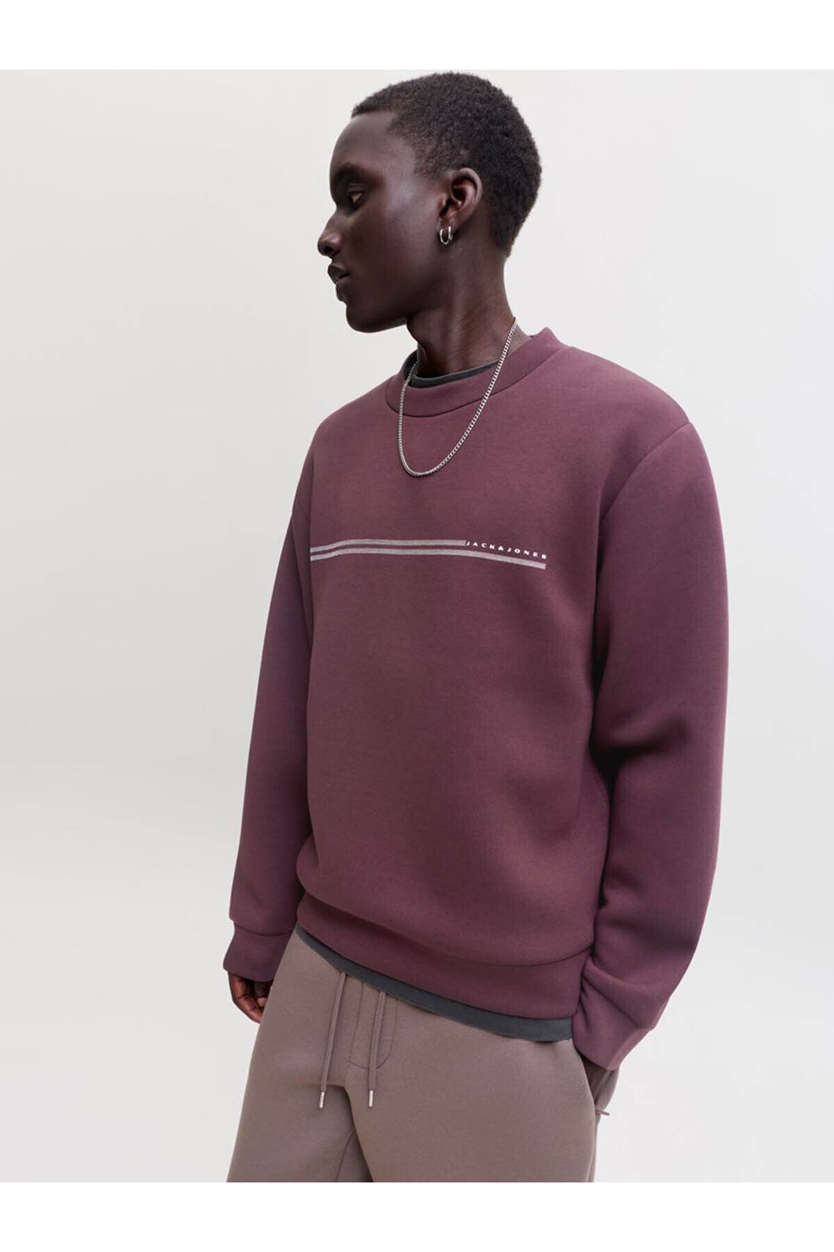 Jack & Jones Fusion Erkek Sweatshirt 12289830 - Kahverengi
