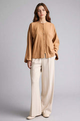 Defacto KADIN Woven Top H0684AX - Kahverengi