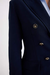 DeFacto Kadın Oversize Blazer Ceket D3155AX - Koyu Lacivert